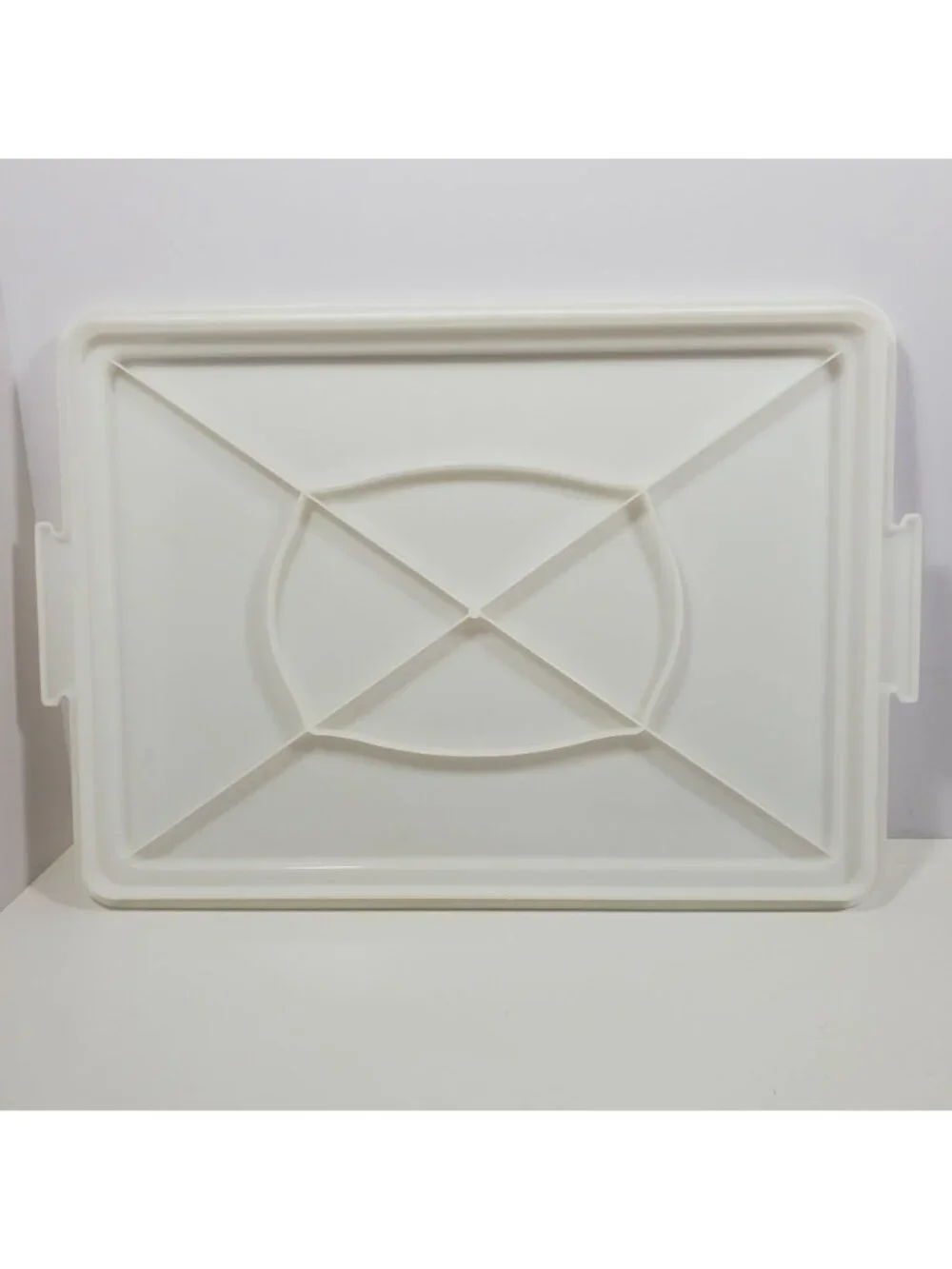 Tupperware Rectangular Cake Taker Base Replacement Vintage White #622